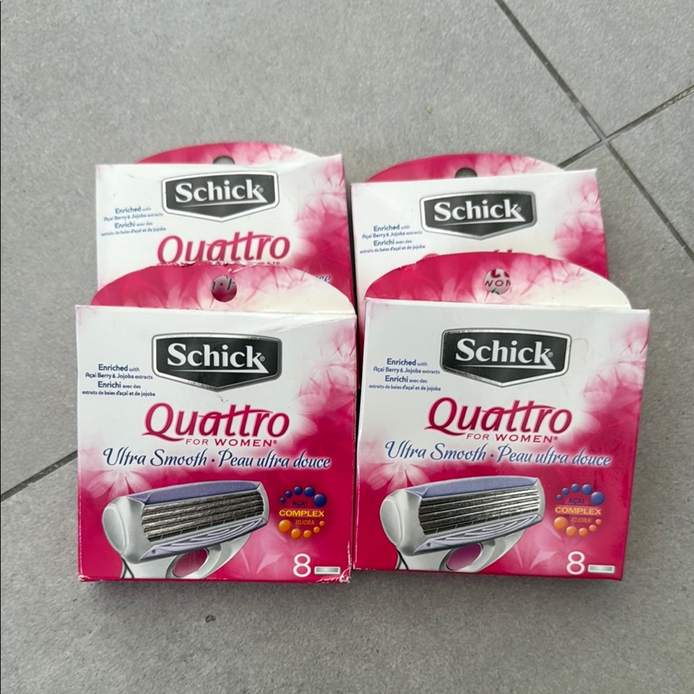 NEW Schick Quattro for Women Razor Blades